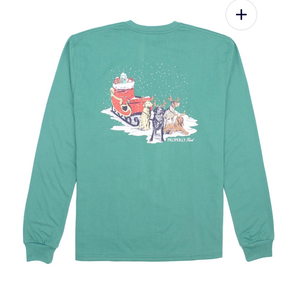 Properly Tied Green Toddler Boys Holiday Long Sleeve T-Shirt